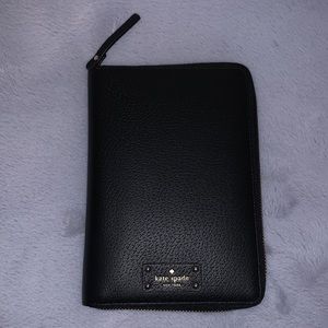 Kate Spade Wellesley Black Leather Planner/Agenda Cover
